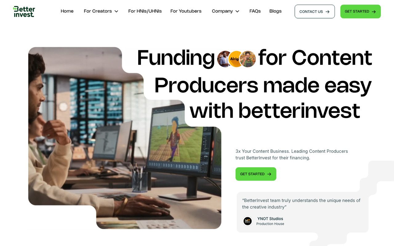 BetterInvest, alternative investments in media